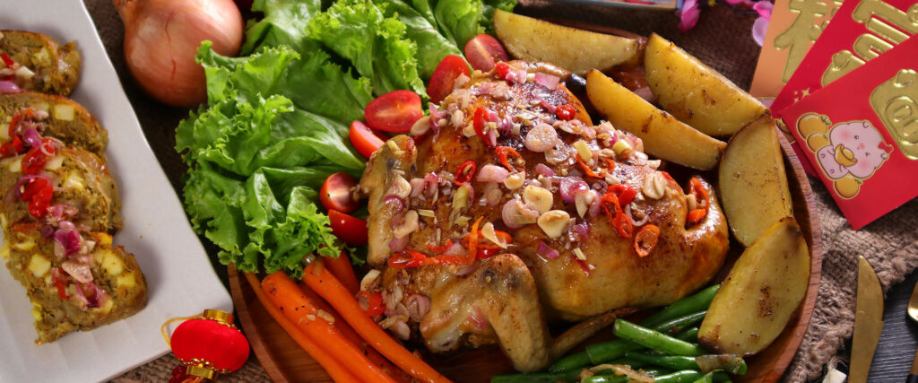 Cheese Stuffed Chicken With Balinese Herbs