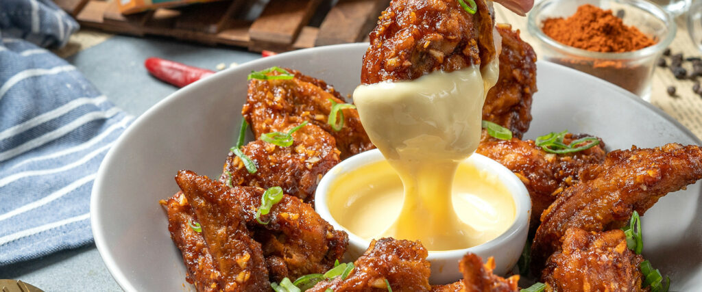 Spicy Cheese Chicken Wings